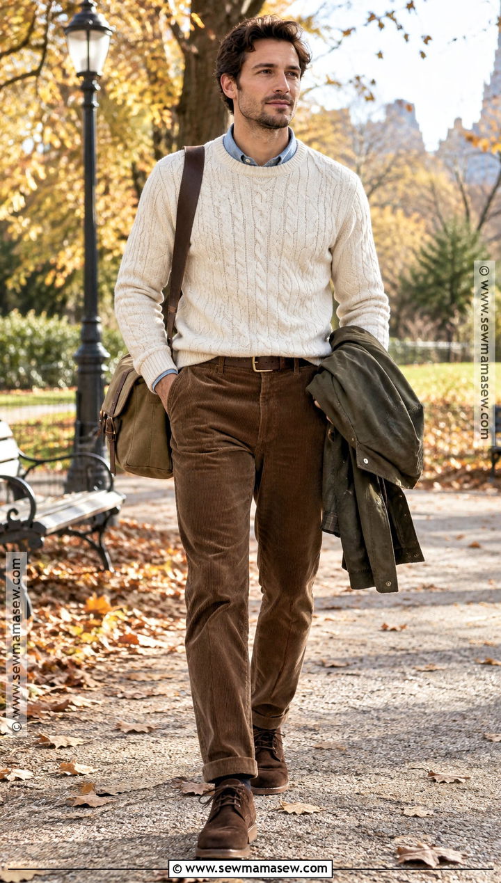 Mens Autumn Corduroy Outfit - 20 autumn man style ideas