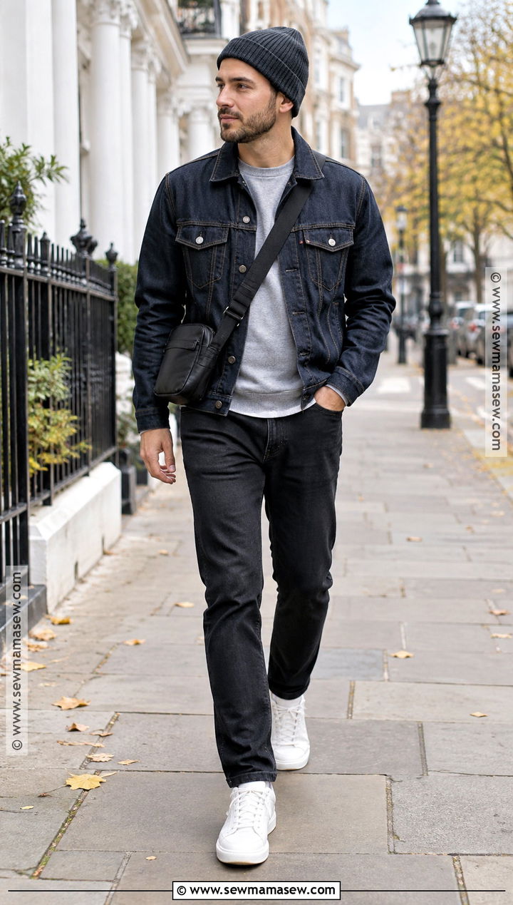 Mens Autumn Denim Jacket Outfit - 20 autumn man style ideas