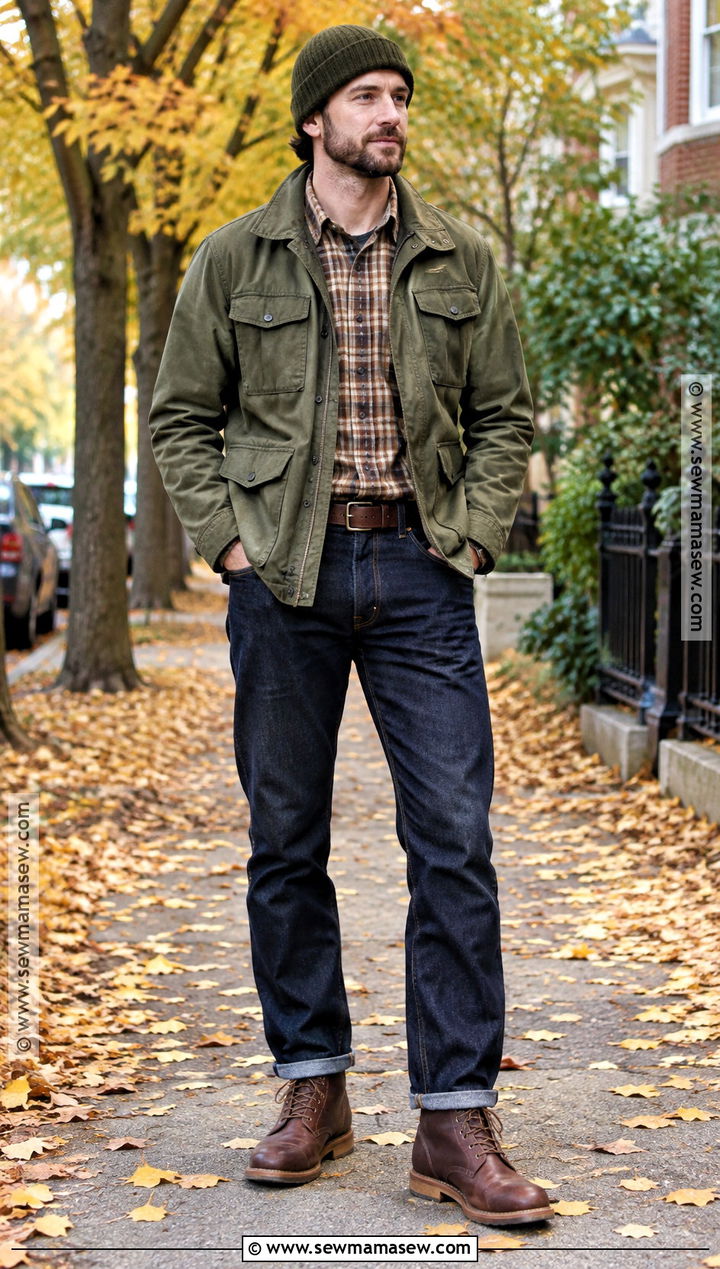 Mens Autumn Field Jacket Outfit - 20 Autumn Outfits Men Street Styles