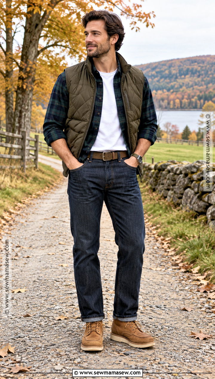 Mens Autumn Flannel Shirt Outfit - 15 autumn wear ideas for men