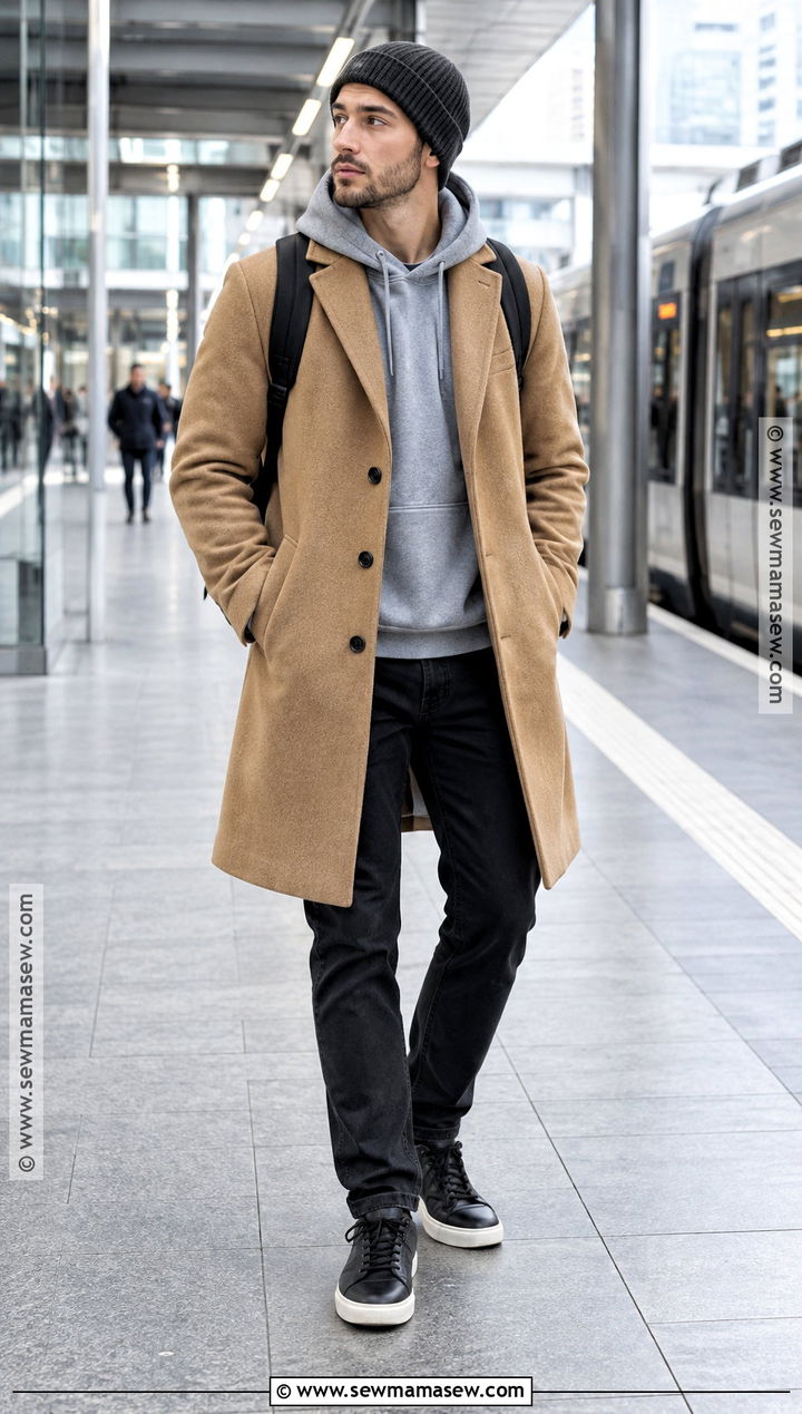 Mens Autumn Hoodie And Coat Outfit - 25 autumn fits for men