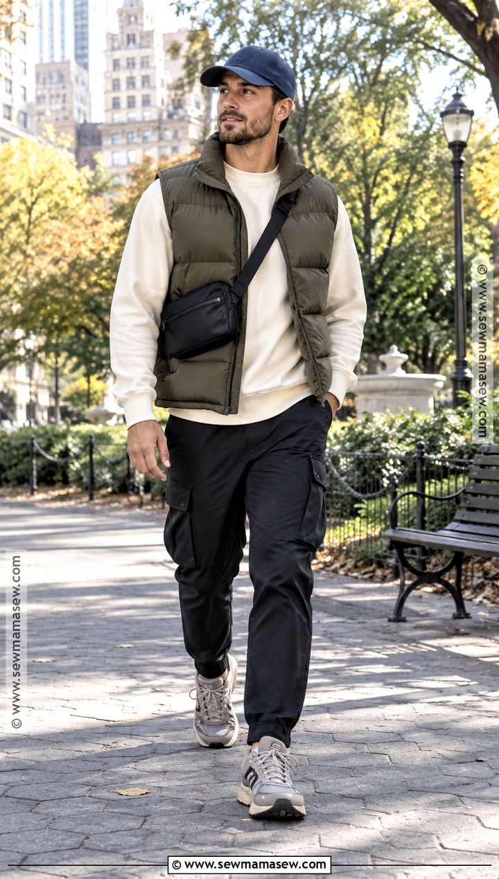 Mens Autumn Puffer Vest Outfit - 20 Autumn Outfits Men Street Styles