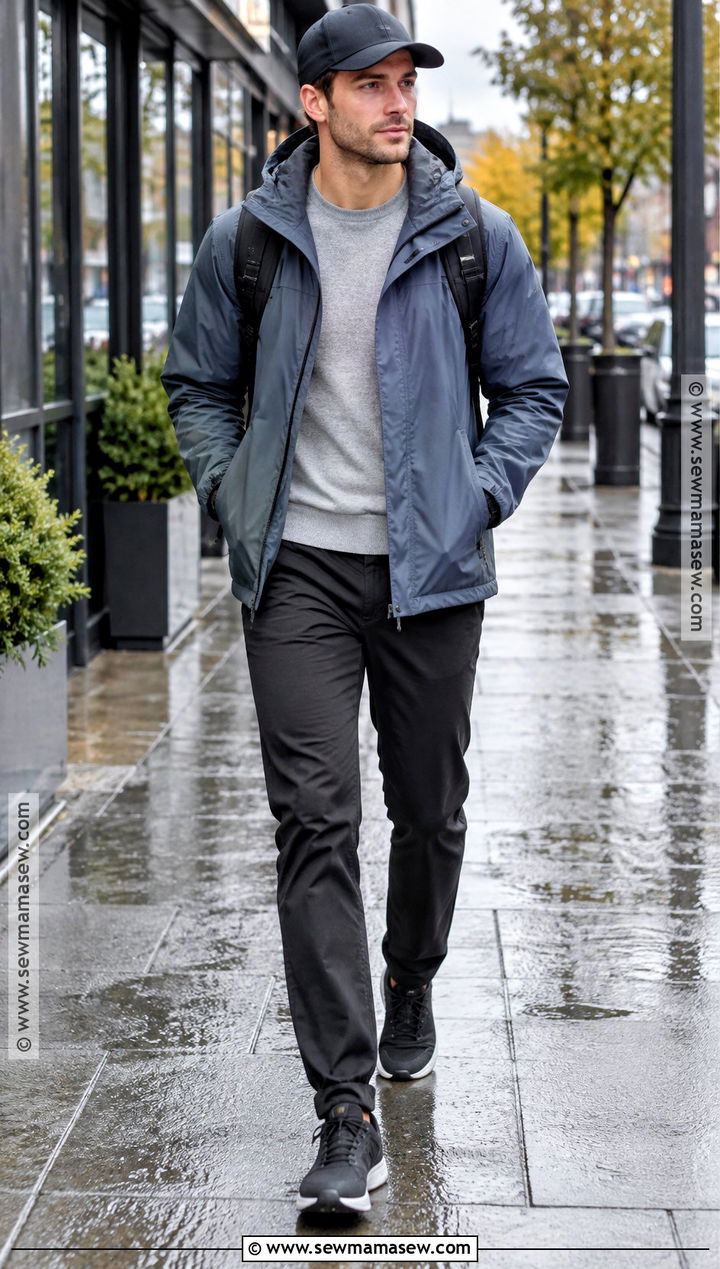 Mens Autumn Rain Jacket Outfit - 20 Autumn Outfits Men Street Styles