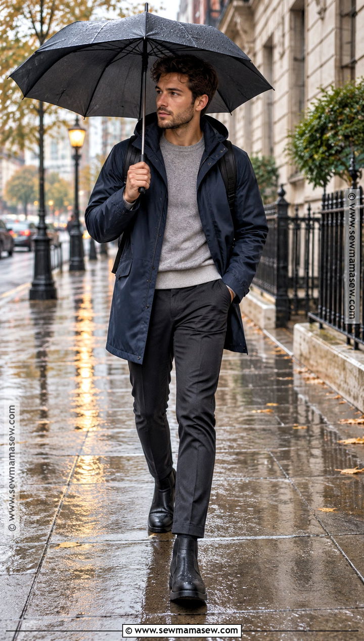 Mens Autumn Rainy Day Outfit - 20 autumn man style ideas