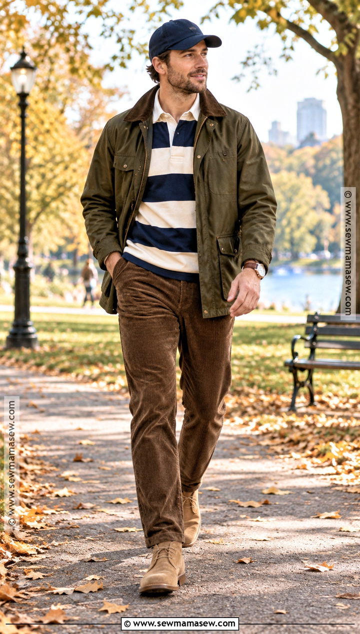 Mens Autumn Rugby Shirt Outfit - 15 Autumn Outfit Ideas Male