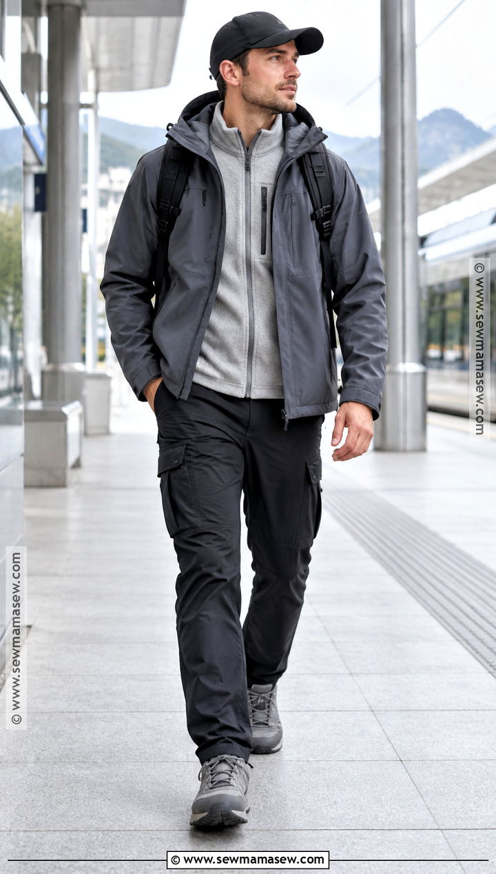 Mens Autumn Technical Jacket And Cargo Pants Outfit - 15 autumn outfits for men 2026