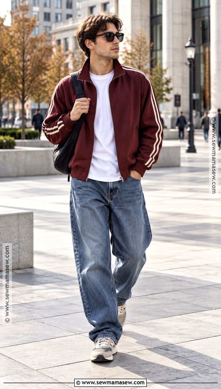Mens Autumn Track Jacket Outfit - 20 Autumn Outfits Men Street Styles