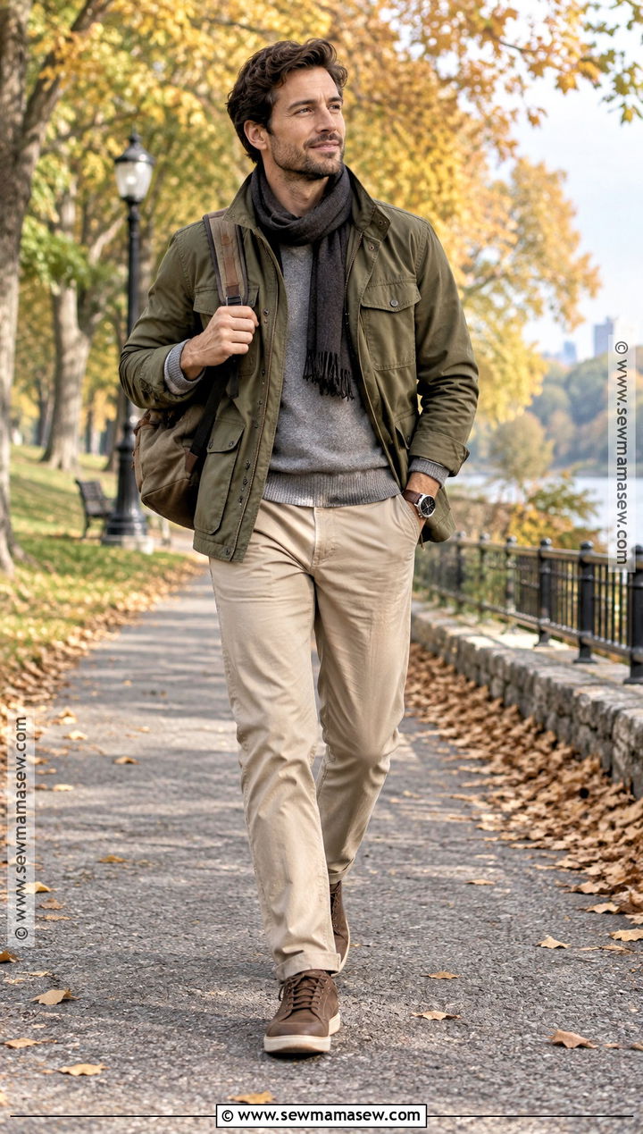 Mens Autumn Utility Jacket Outfit - 15 autumn wear ideas for men