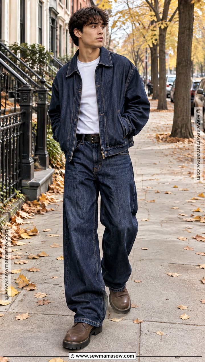 Mens Baggy Double Denim Outfit - 15 fall 2026 mens fashion trends