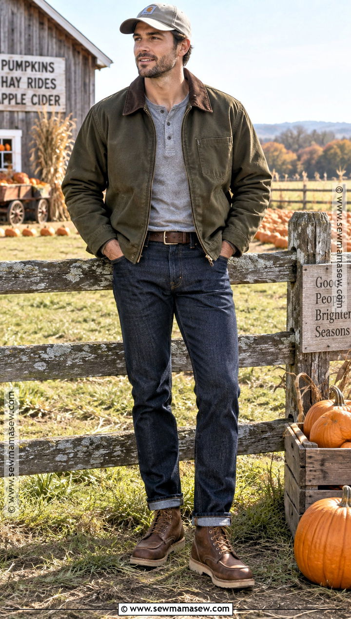 Mens Barn Jacket Pumpkin Patch Outfit - 20 men pumpkin patch outfit ideas
