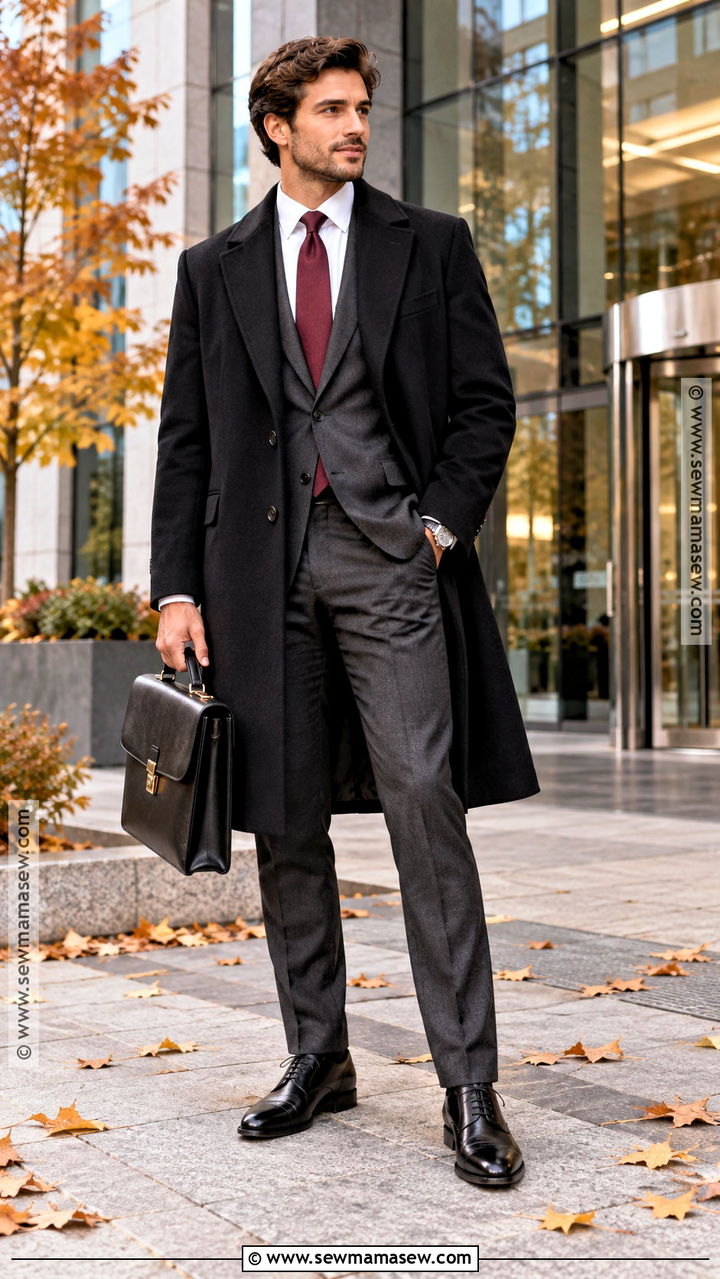 Mens Black Oxford Shoes With Charcoal Suit - 20 men fall shoes