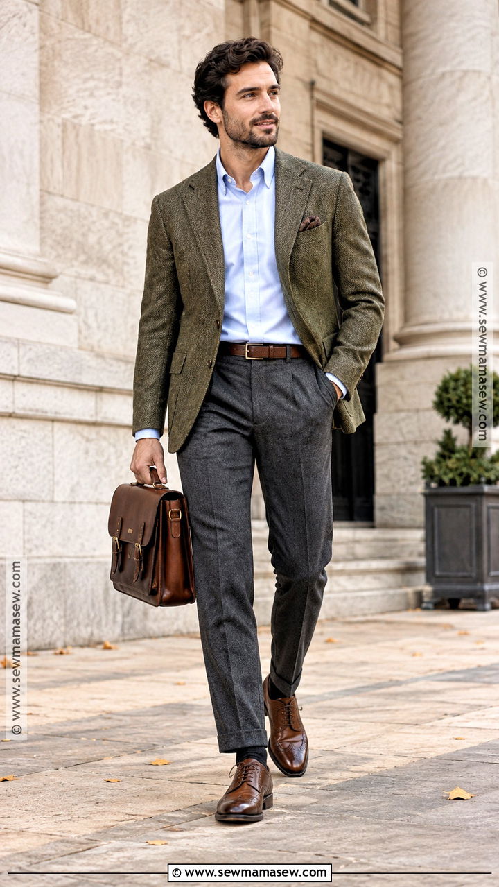 Mens Brogue Shoes With Tweed Blazer - 20 men fall shoes