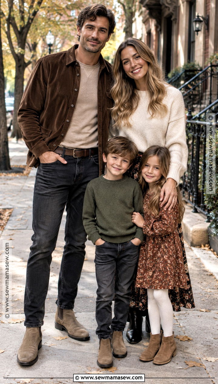 Mens Brown Corduroy Shirt With Black Jeans - 15 mens fall family photo outfit ideas