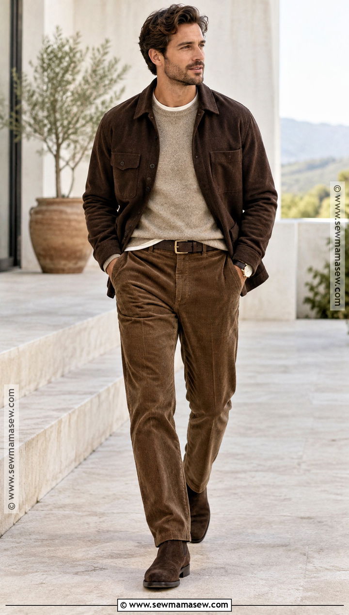 Mens Brown Tonal Fall Outfit - 25 mens outfits fall