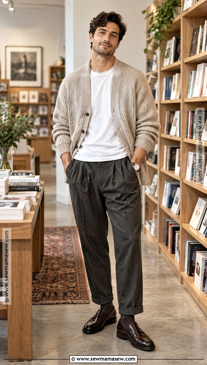 Mens Cardigan With Pleated Trousers - 25 mens clothing styles casual outfits for men autumn 2026