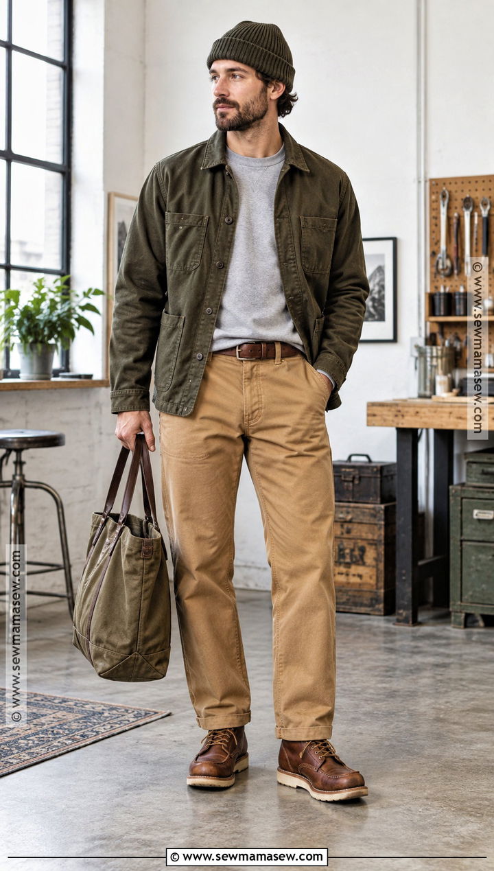 Mens Chore Coat And Work Pants Outfit - 15 Mens Fall 2026 Fashion Ideas