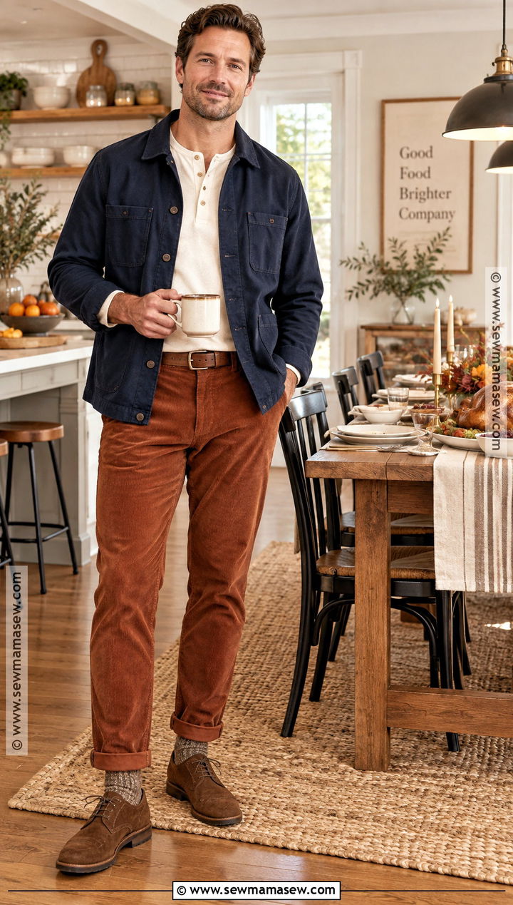 Mens Chore Coat Thanksgiving Outfit - 25 Men Thanksgiving Outfit Ideas