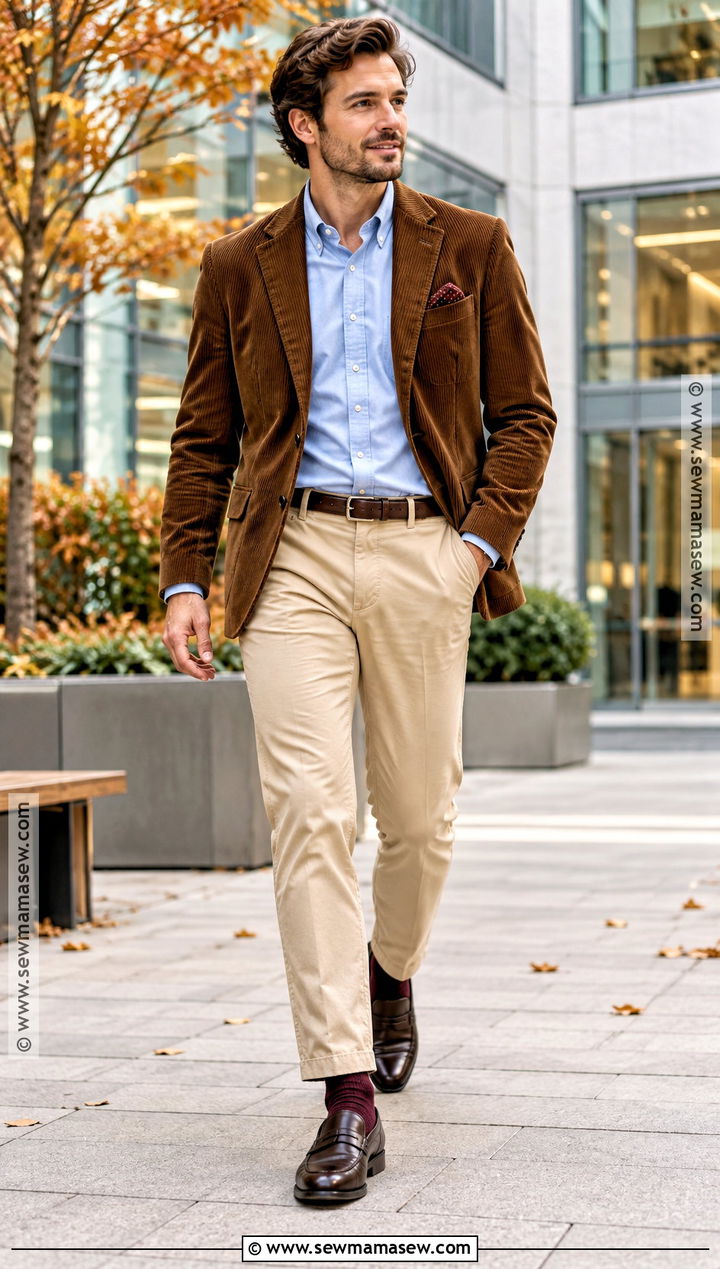 Mens Corduroy Blazer Fall Outfit - 25 mens outfits fall
