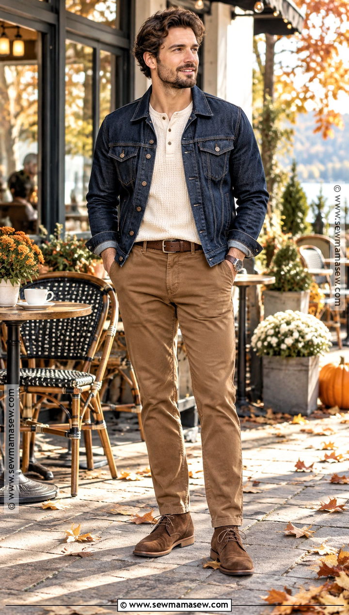 Mens Denim Jacket With Chinos - 25 mens clothing styles casual outfits for men autumn 2026