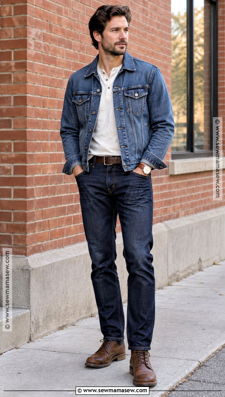 Mens Double Denim Fall Outfit - 25 mens fall fashion ideas