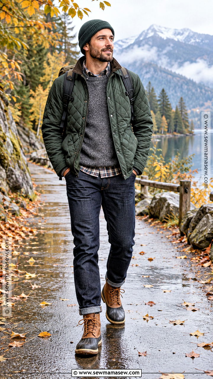 Mens Duck Boots With Quilted Jacket - 20 men fall shoes