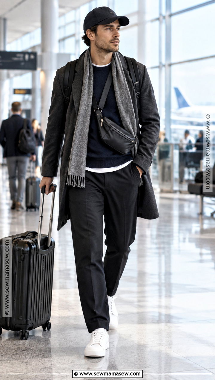 Mens European Travel Day Fall Outfit - 15 Mens Europe Fall Outfits