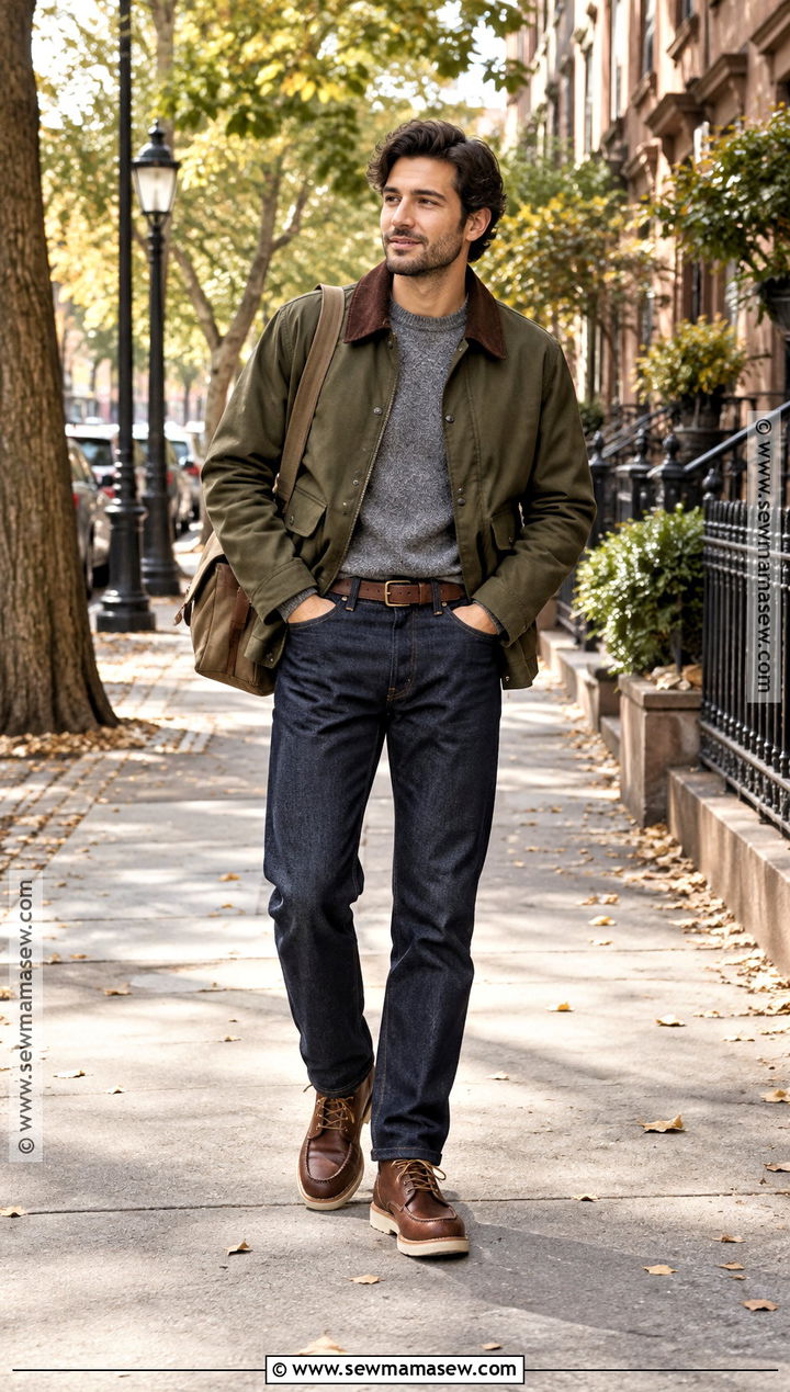 Mens Fall Barn Jacket and Jeans Outfit - 15 Fall Fashion Ideas for Men 2026