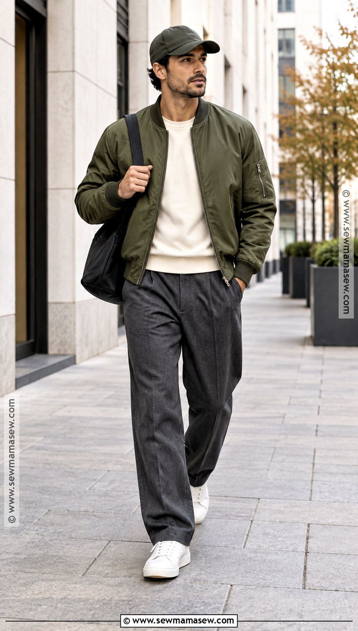 Mens Fall Bomber Jacket Outfit - 15 men's fall fashion ideas 2026