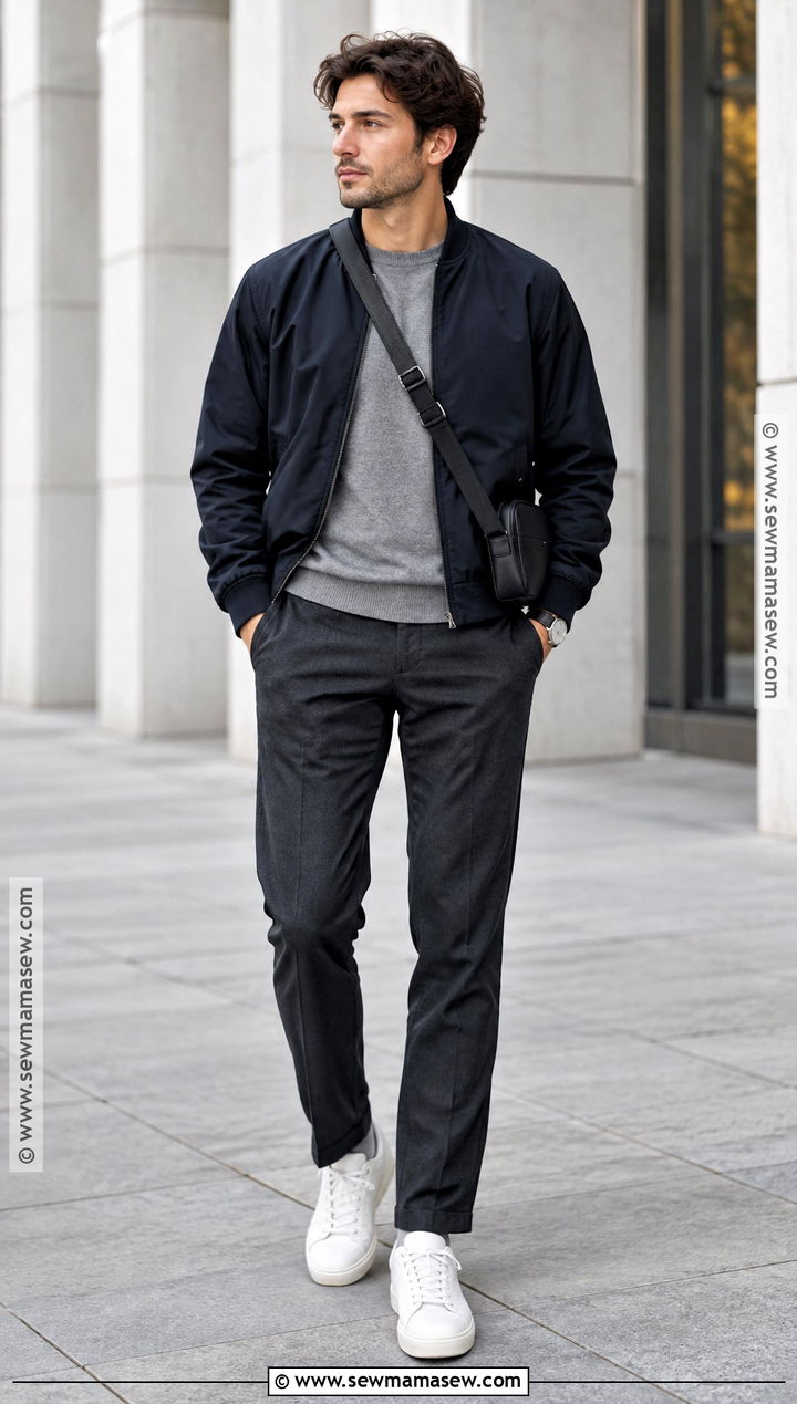 Mens Fall Bomber Jacket Outfit - 15 guys clothing styles fall