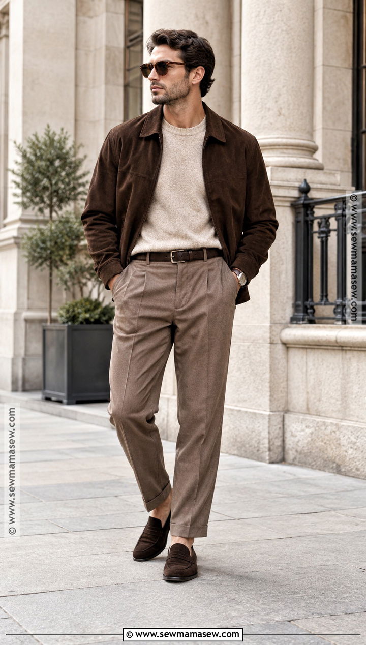 Mens Fall Brown Tonal Outfit - 15 Mens Fall Clothing Ideas