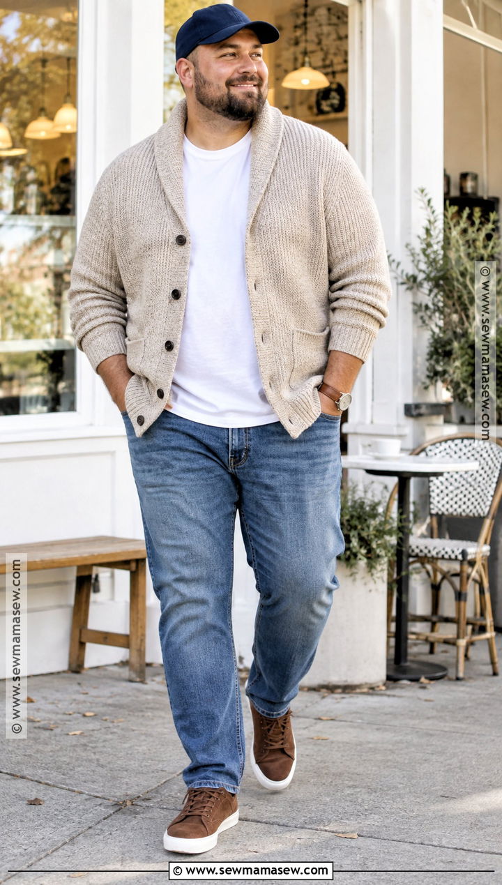 Mens Fall Cardigan and Jeans Outfit - 15 Fall Wear Ideas for Men