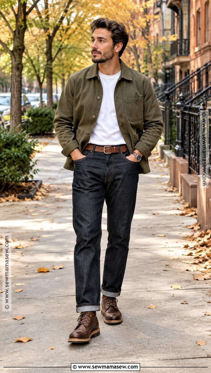 Mens Fall Chore Jacket Outfit - 15 Male Fashion Fall Ideas 2026
