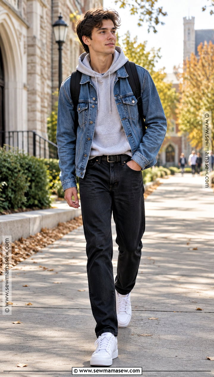Mens Fall Denim Jacket Outfit - 20 fall clothes for men