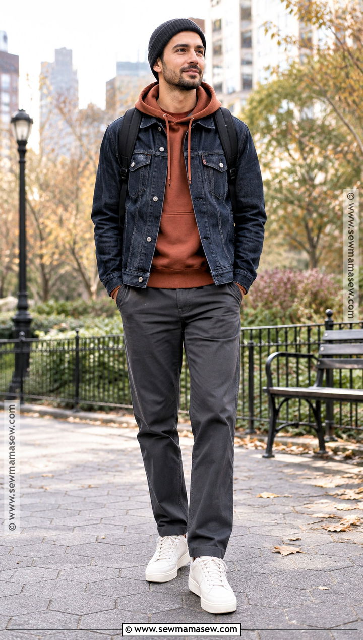Mens Fall Denim Jacket Outfit - 20 fall outfits men aesthetic