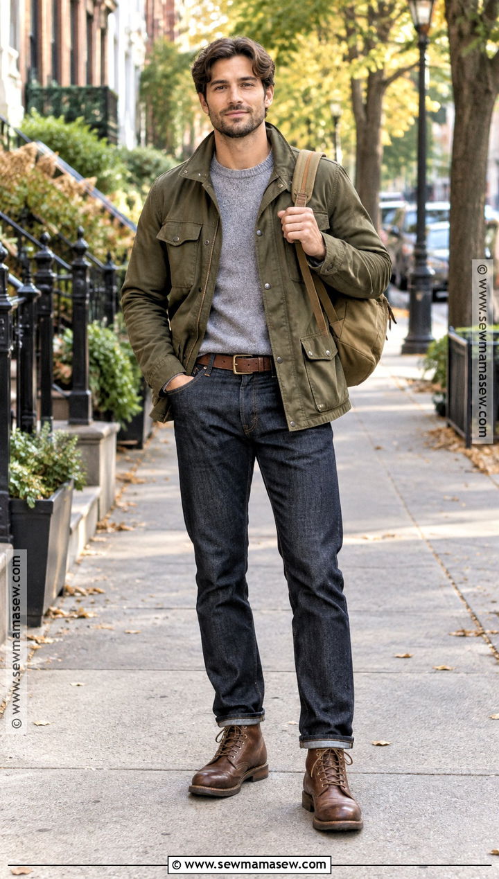 Mens Fall Field Jacket Outfit - 20 fall clothes for men