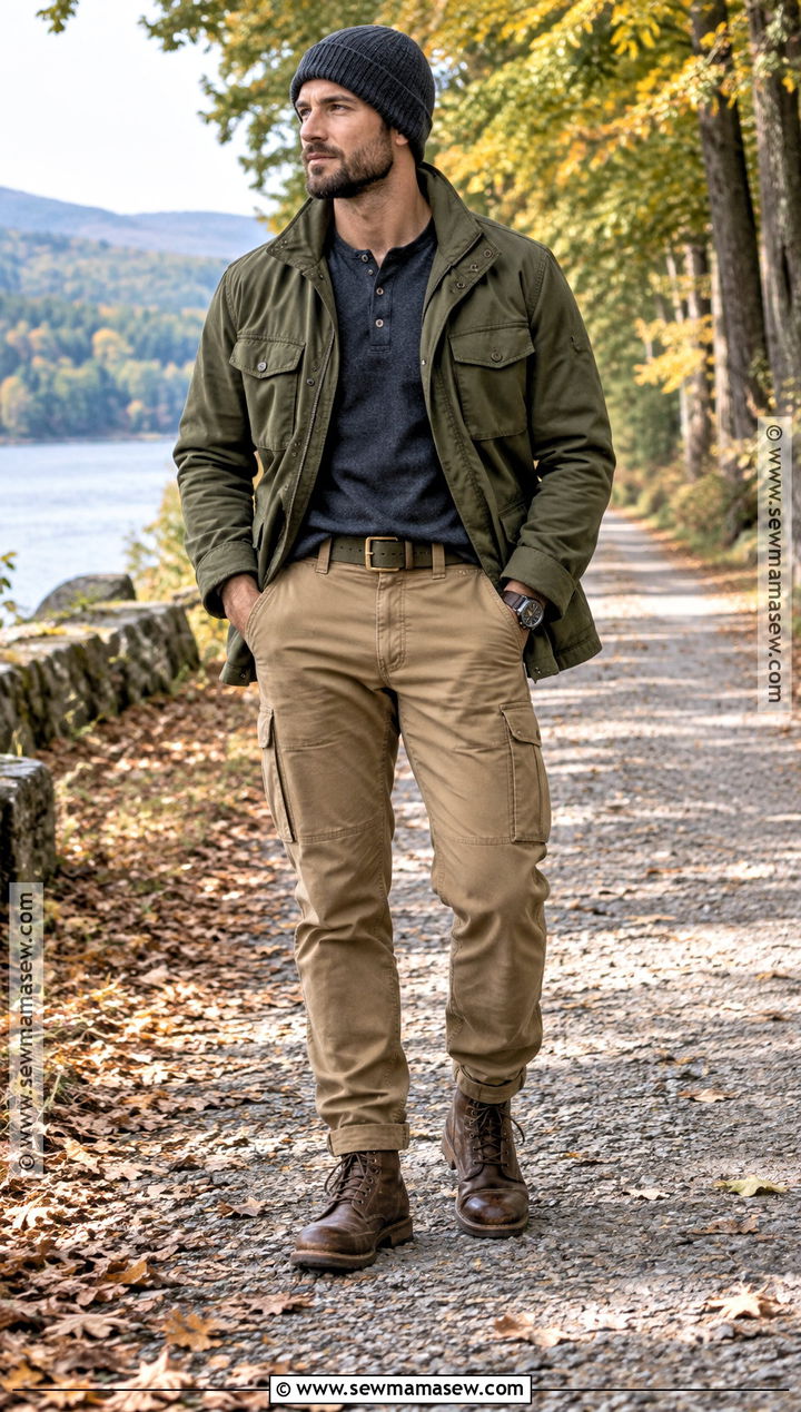Mens Fall Field Jacket Outfit - 20 Men Fall Style Ideas