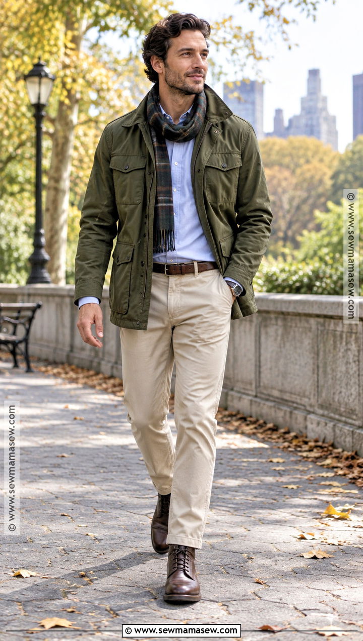 Mens Fall Field Jacket Outfit - 20 outfit inspo fall ideas for men