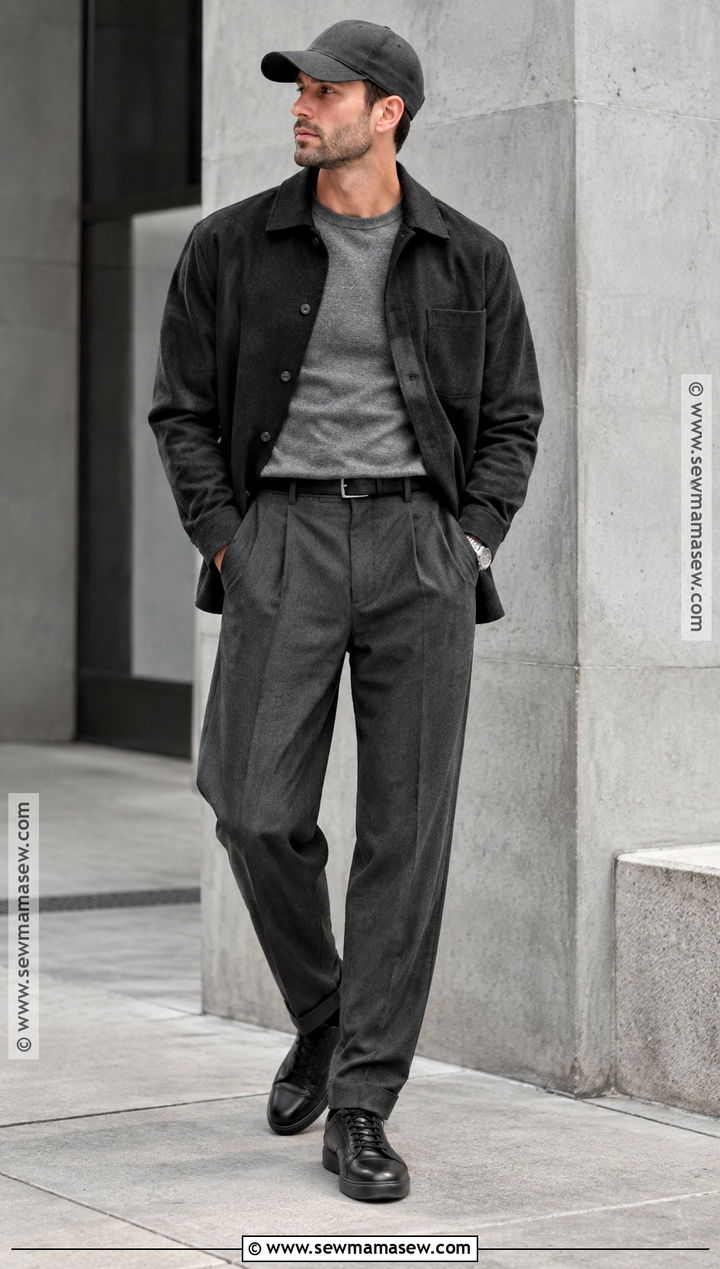 Mens Fall Monochrome Outfit - 15 guys clothing styles fall