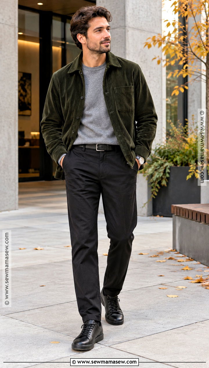 Mens Fall Outfit With Corduroy Jacket - 15 fall outfits for men 2026