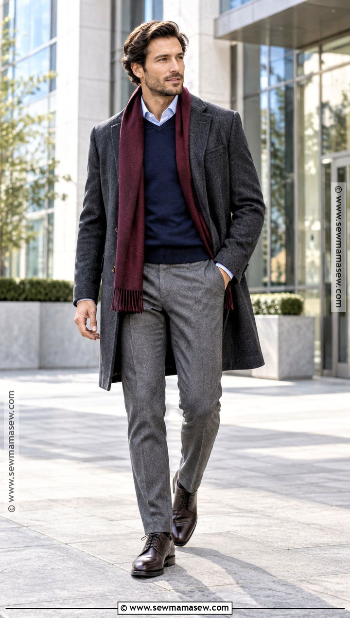 Mens Fall Outfit With Wool Overcoat - 15 fall outfits for men 2026