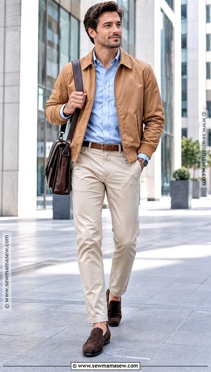 Mens Fall Oxford Shirt And Chino Outfit - 15 mens fall capsule wardrobe ideas
