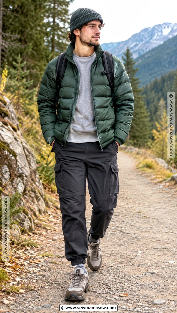 Mens Fall Puffer Jacket Outfit - 20 Men Fall Style Ideas