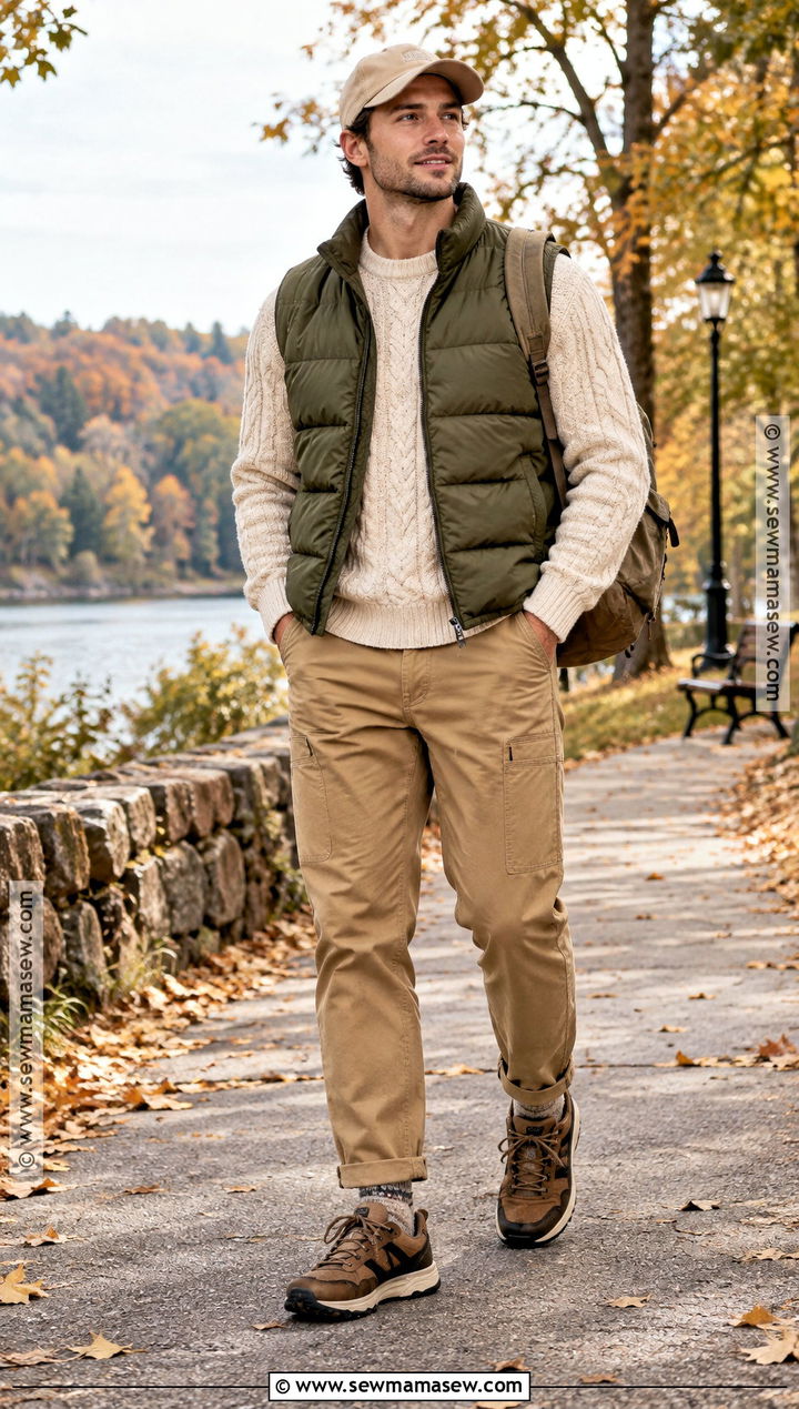 Mens Fall Puffer Vest Outfit - 15 guys clothing styles fall