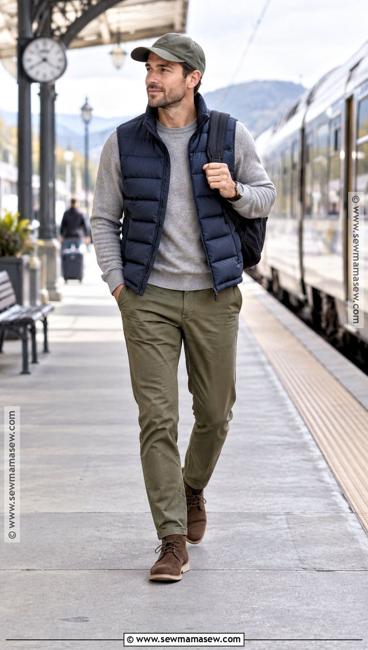 Mens Fall Puffer Vest Outfit - 15 Male Fashion Fall Ideas 2026