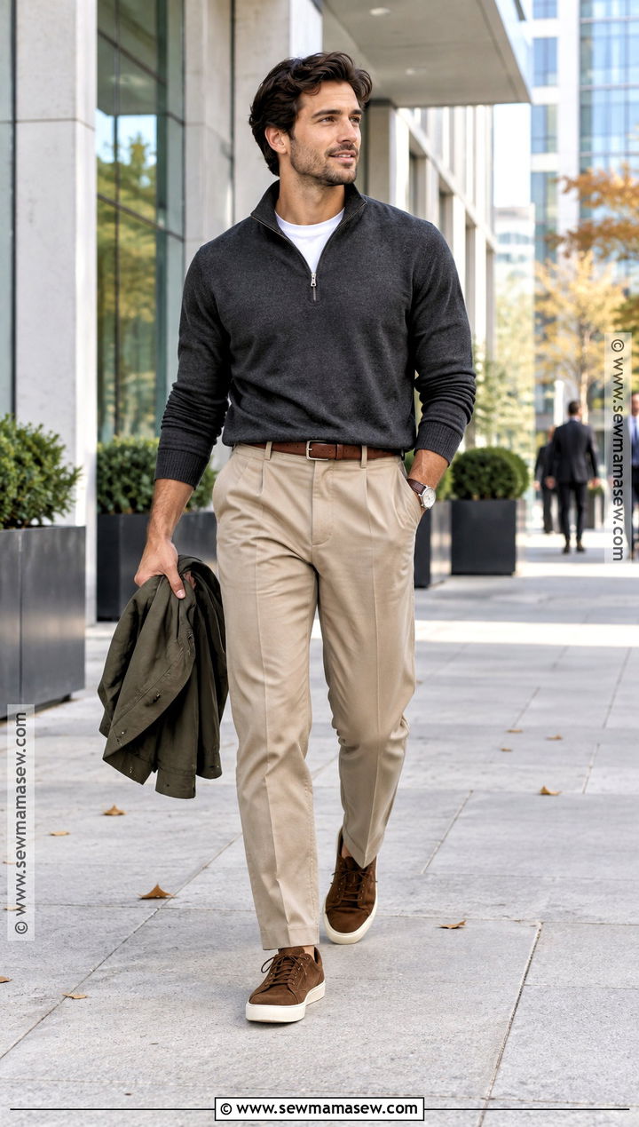 Mens Fall Quarter Zip Outfit - 15 guys clothing styles fall