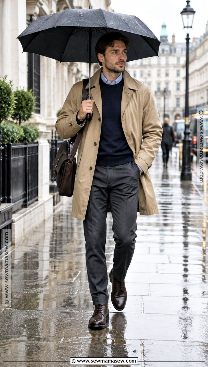 Mens Fall Raincoat Outfit - 15 men's fall fashion ideas 2026