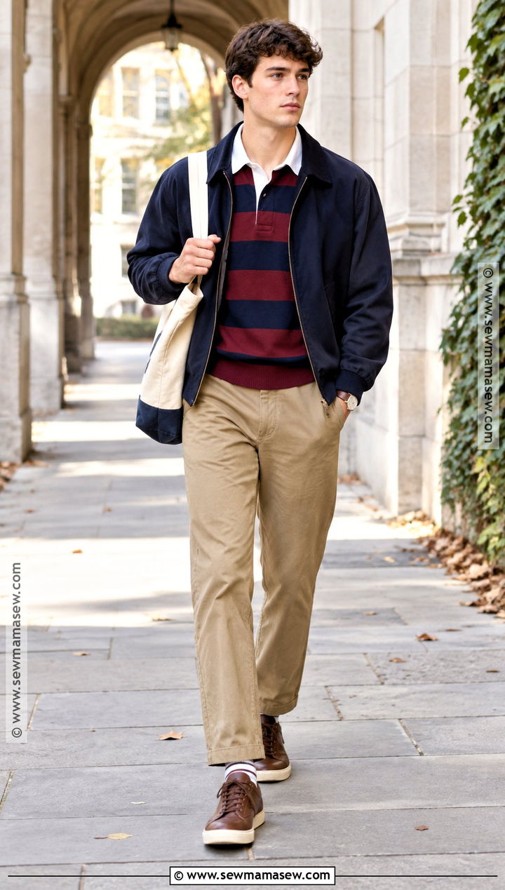 Mens Fall Rugby Shirt Outfit - 20 fall clothes for men