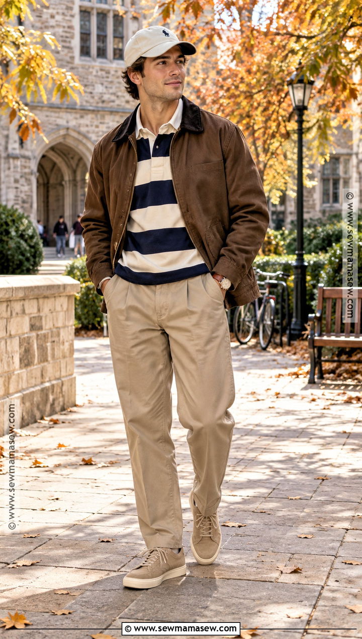 Mens Fall Rugby Shirt Outfit - 20 fall fashion outfits for men