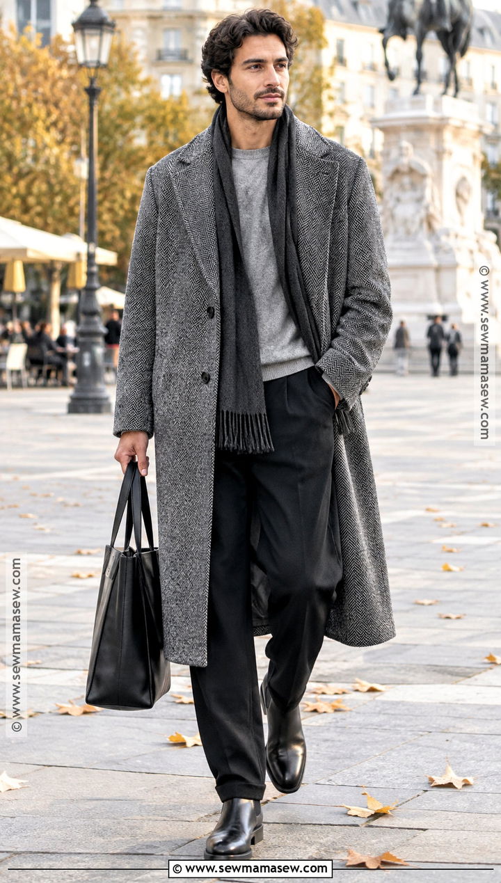 Mens Fall Statement Overcoat Outfit - 20 fall fashion outfits for men