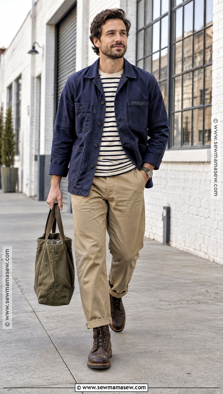 Mens Fall Street Style With A Chore Jacket - 20 mens fall outfits street style